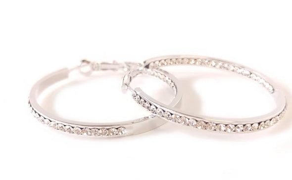 Round Hoop Stud Earrings from Jacqueline Kent