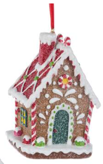 Claydough Gingerbread LED House Ornaments by Kurt Adler