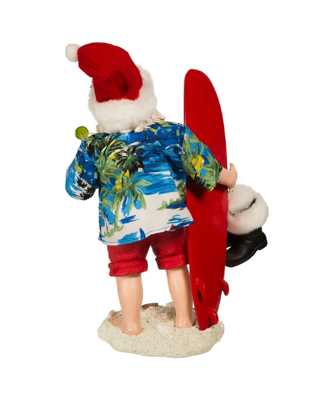Fabriche Santa with a Surfboard by Kurt Adler