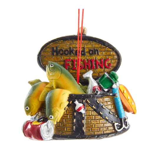 Fishing Basket Ornament by Kurt Adler