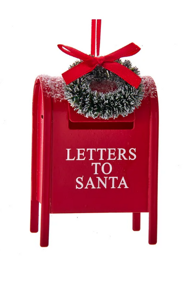 "Letters to Santa" Metal Mailbox Ornament by Kurt Adler