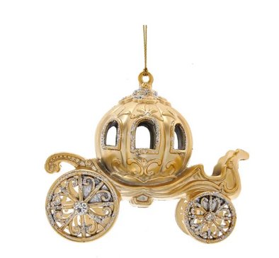 Metallic Gold Carriage Ornament by Kurt Adler