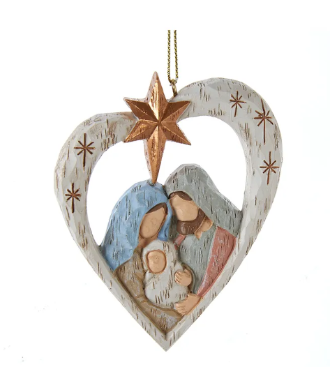 Heart Shaped Nativity Ornament from Kurt Adler