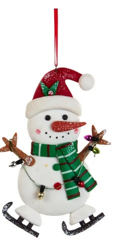 Snowman with Ice Skates Ornaments by Kurt Adler