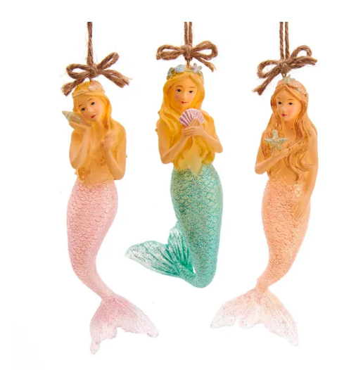 Transparent Mermaid Ornaments from Kurt Adler