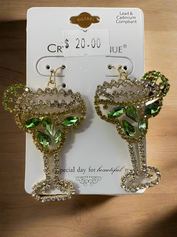 Crystal Martini or Marguerite Earrings