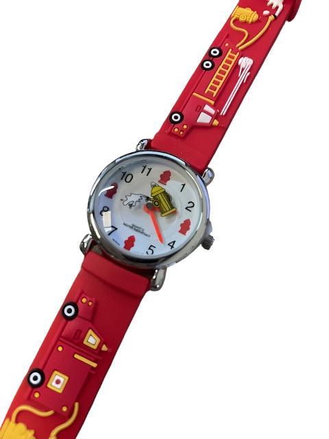 Children's Fire Truck Watch with Rubber Band