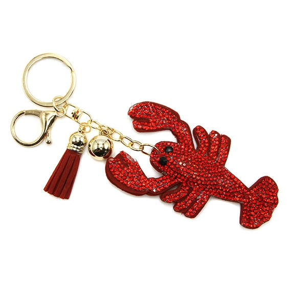 Crystal Avenue Lobster Keychain