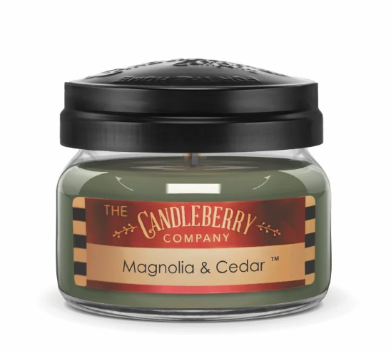 Magnolia & Cedar Small Jar Candle by Candleberry Candles