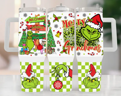 Merry Grinchmas 40 oz Stainless Steel Tumbler