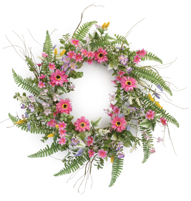Mixed Floral Wreath (20")