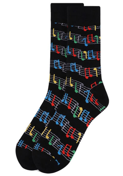 Men's Music Sheet Novelty Socks