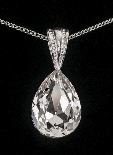 Pear Shaped Swarovski Crystal Necklace