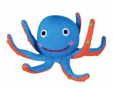 Oshin the Octopus Hand Knit Rattle