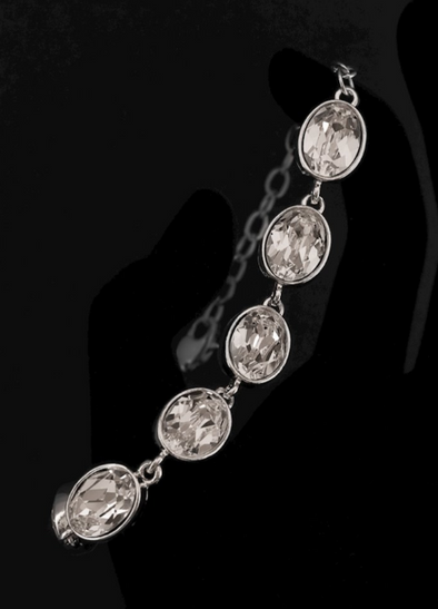 Oval Shaped Swarovski Crystal Bracelet from Jim Ball Designs