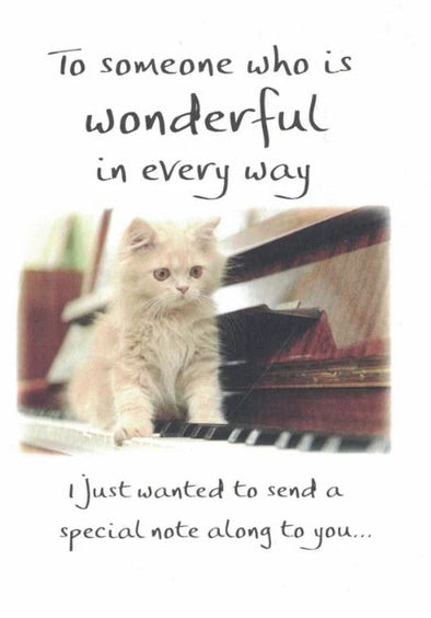 "To Someone Who is Wonderful In Every Way" Greeting Card