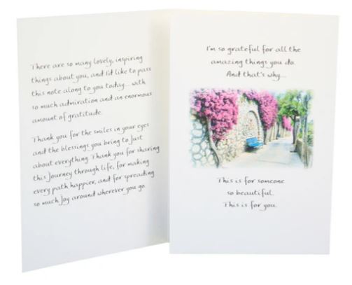 Soft Violet "To Beautiful You" Greeting Card