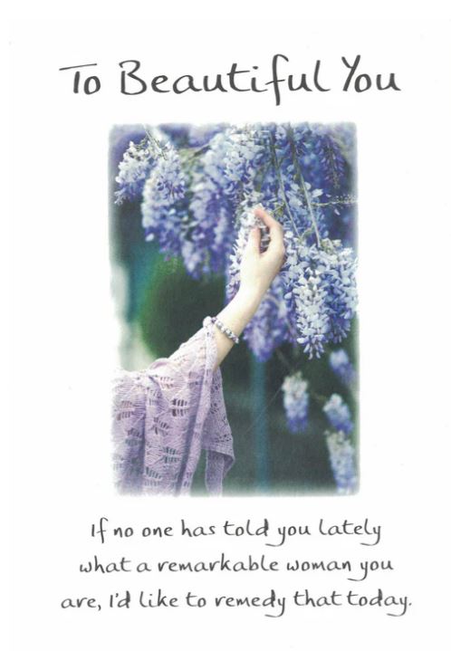 Soft Violet "To Beautiful You" Greeting Card