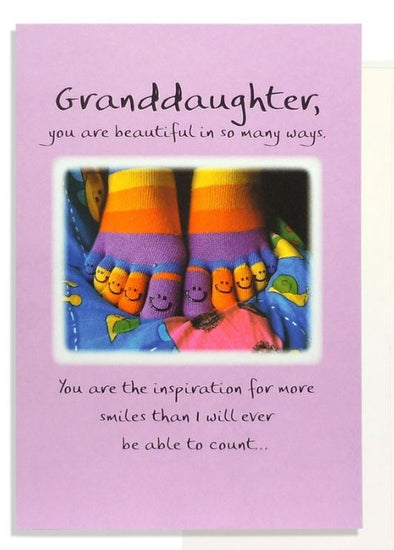 "Grandaughter, You are Beautiful" Greeting Card