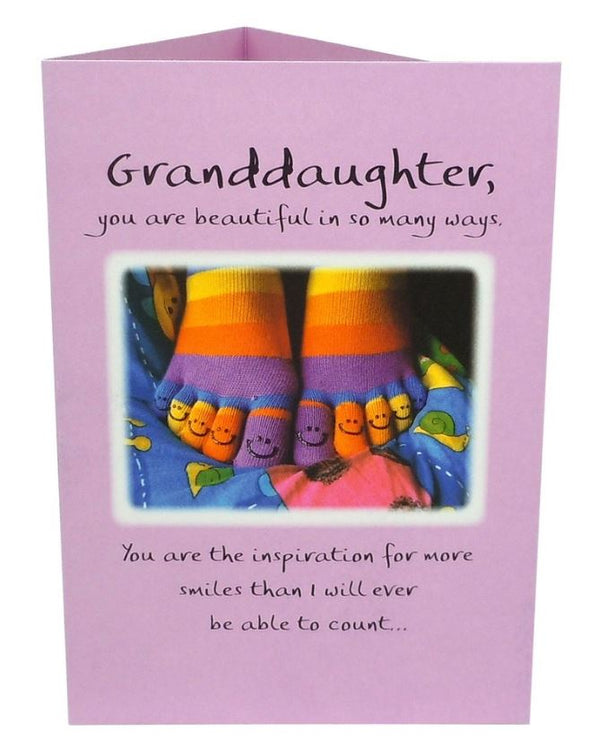 "Grandaughter, You are Beautiful" Greeting Card