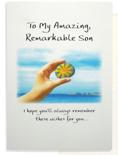 "To My Amazing Remarkable Son" Greeting Card