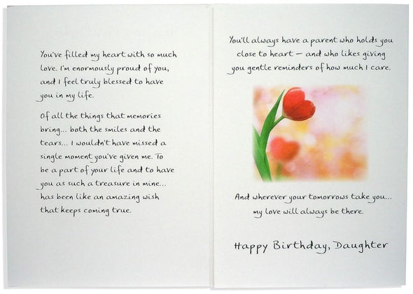 "Happy Birthday Daughter" Greeting Card