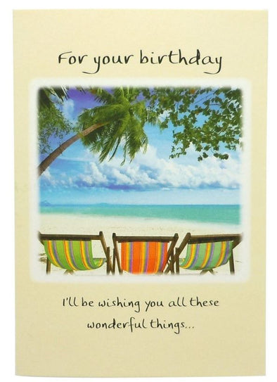 "For Your Birthday I'll Be Wishing You" Greeting Card