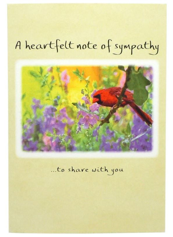 "A Heartfelt Note of Sympathy" Greeting Card