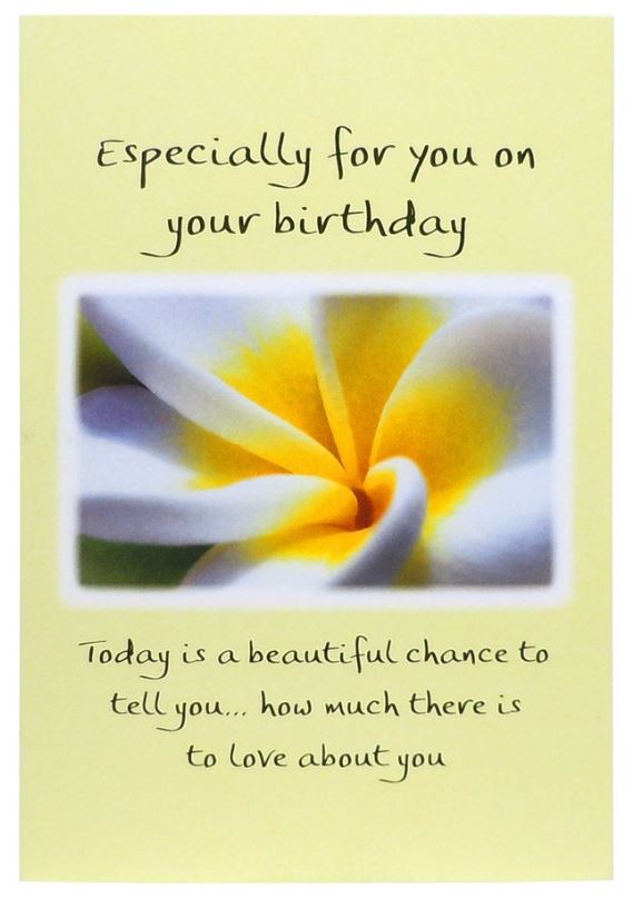 "Especially For You On Your Birthday" Greeting Card