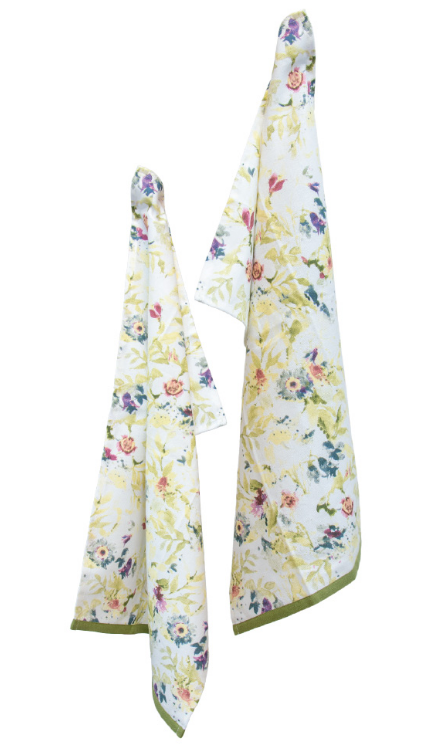 Packed Flowers Tea Towels (Set of 2)