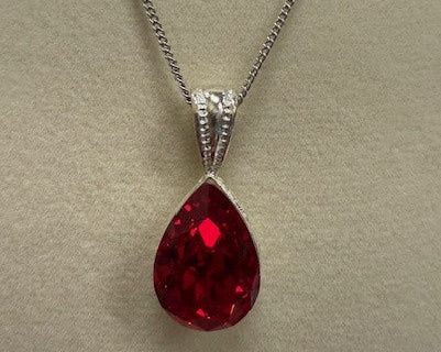 Tear Drop Swarovski Crystal Necklace