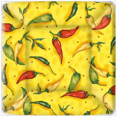 Peppers Square Paper Desert Plates (Package of 8)