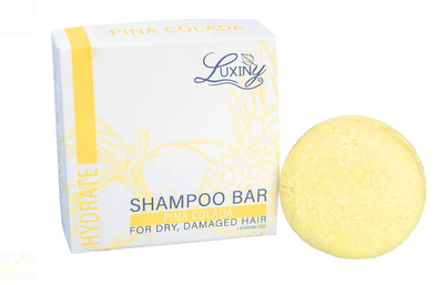 Pina Colada Shampoo & Conditioner Bars (Hydrate) for Home/Travel/Camping