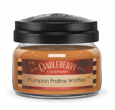 Pumpkin Praline Waffles Small Jar Candle by Candleberry Candle