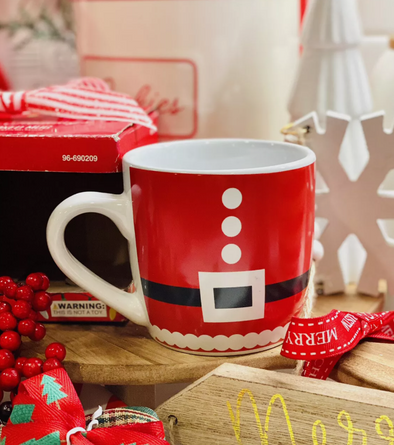 Santa Suit Holiday Mug (14 oz)