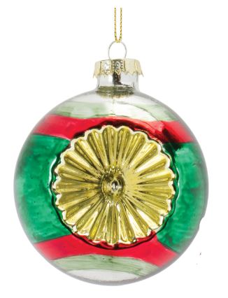 Glass Reflector Ornament