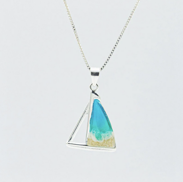 Sterling Silver Sailboat Necklace