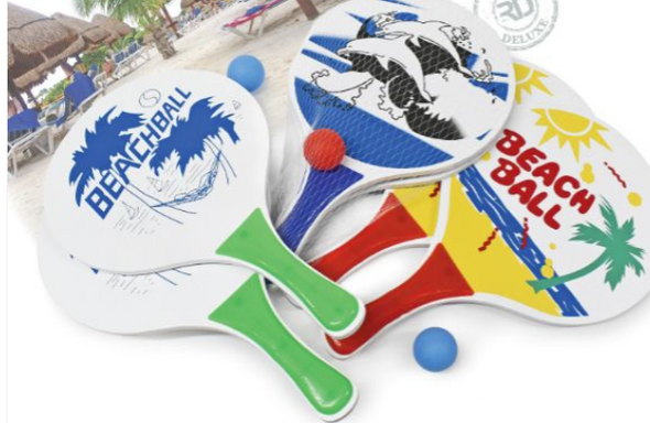 Beach Paddle Ball Set