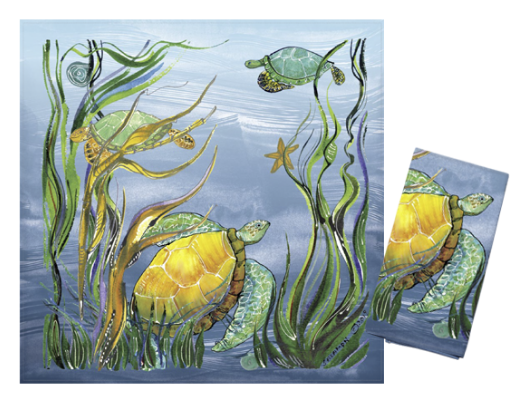 Sea Turtle Napkins (Set of 2)