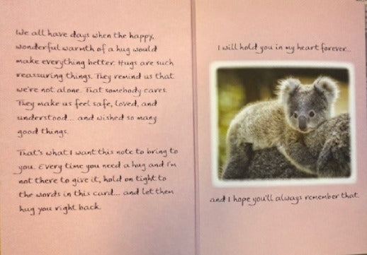 "I'm Sending You A Hug" Greeting Card