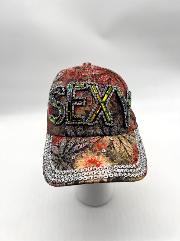 "Sexy" Floral Bling Cap