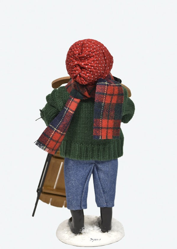 Sledding Boy from Byers' Choice