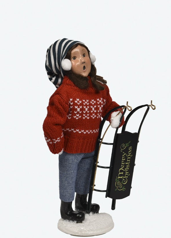 Sledding Girl from Byers' Choice