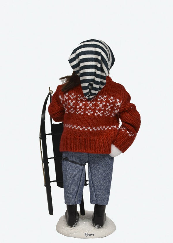 Sledding Girl from Byers' Choice