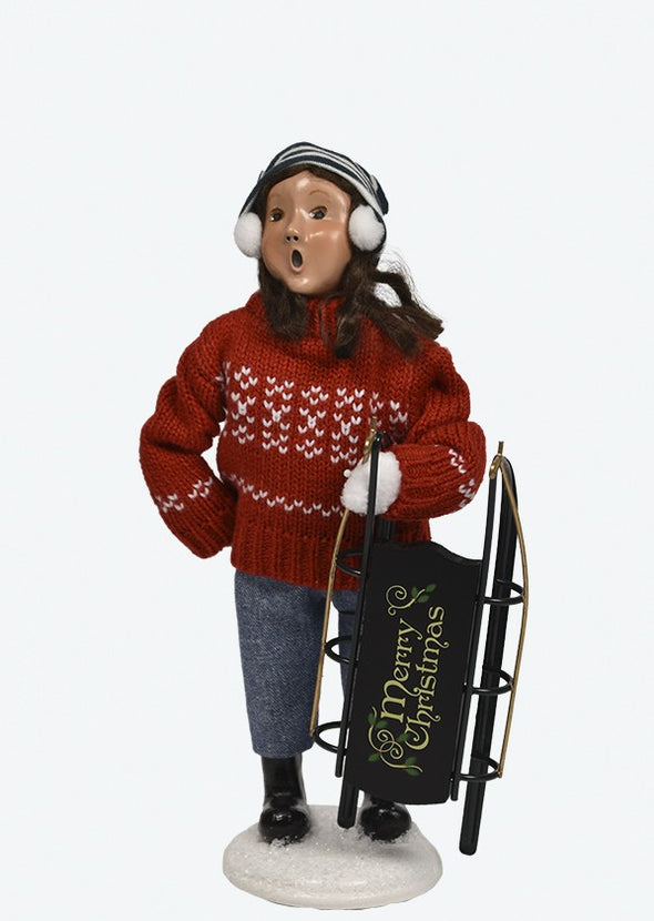 Sledding Girl from Byers' Choice