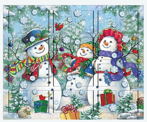 Snowman Family Advent Calendar from Byers' Choice