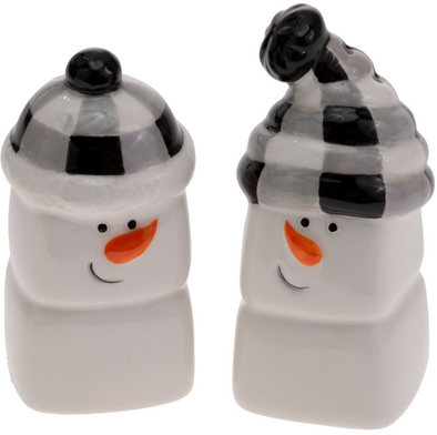 Joyous Snowman Salt & Pepper Set