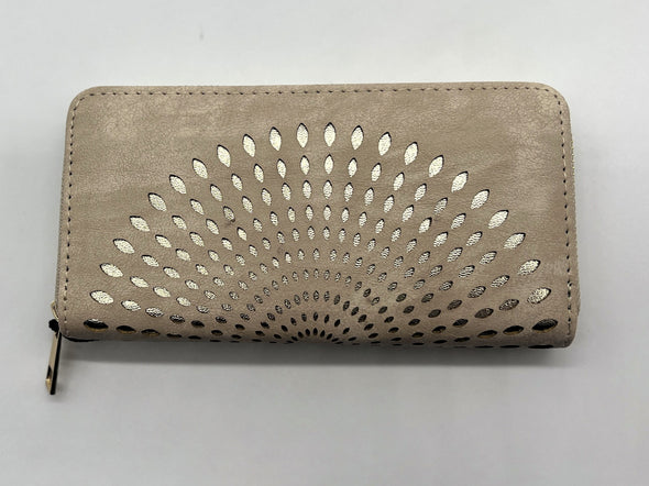 Suede Sunburst Wallet