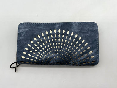 Suede Sunburst Wallet