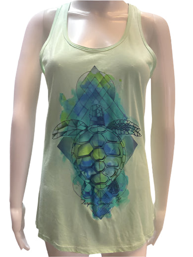 Tarpon Springs Turtle Razorback Tank Top